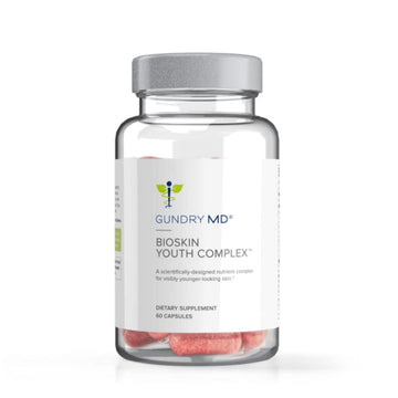 Gundry MD BioSkin Youth Complex Supplement for Healthy Skin and Hair - Reduce the Appearance of Fine Lines and Wrinkles and Improve Skin Appearance and Elasticity - 60 Capsules