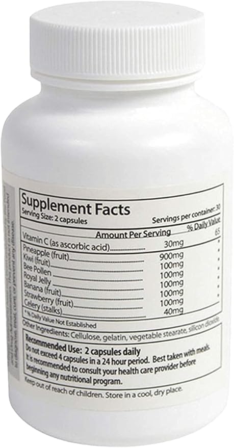 Semenhance - Make Your Semen Taste Fruity Men's Formula with Pineapple & Vitamin C - Fruit-Based Supplement for Men - 60 Capsules