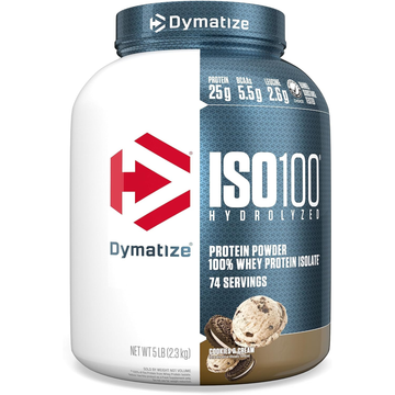 Dymatize ISO100 Whey Protein Powder Isolate, Cookies & Cream